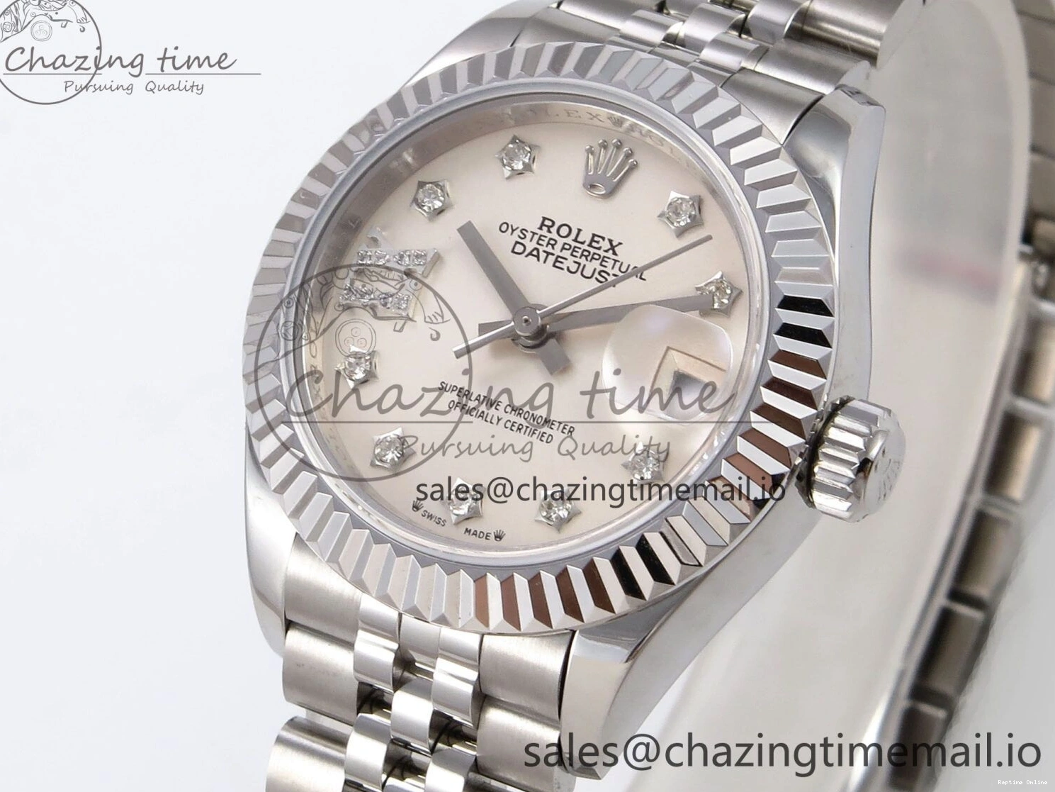 0115 DateJust 28MM 279174 SS GMF 1:1 Best Edition 904L Steel Silver Star Diamonds Dial on Jubilee Bracelet A Trendy 1140